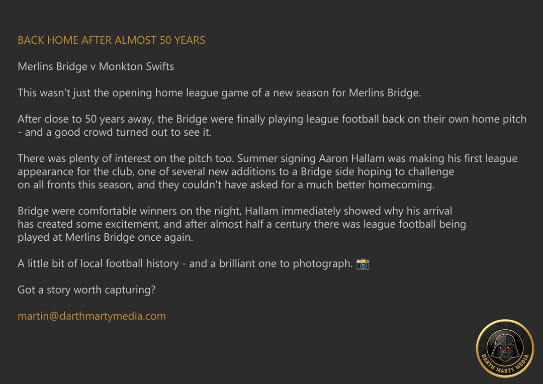 Bridge vs Monkton Aug 26
